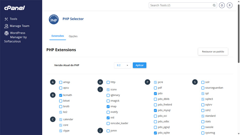 Atualização do PHP