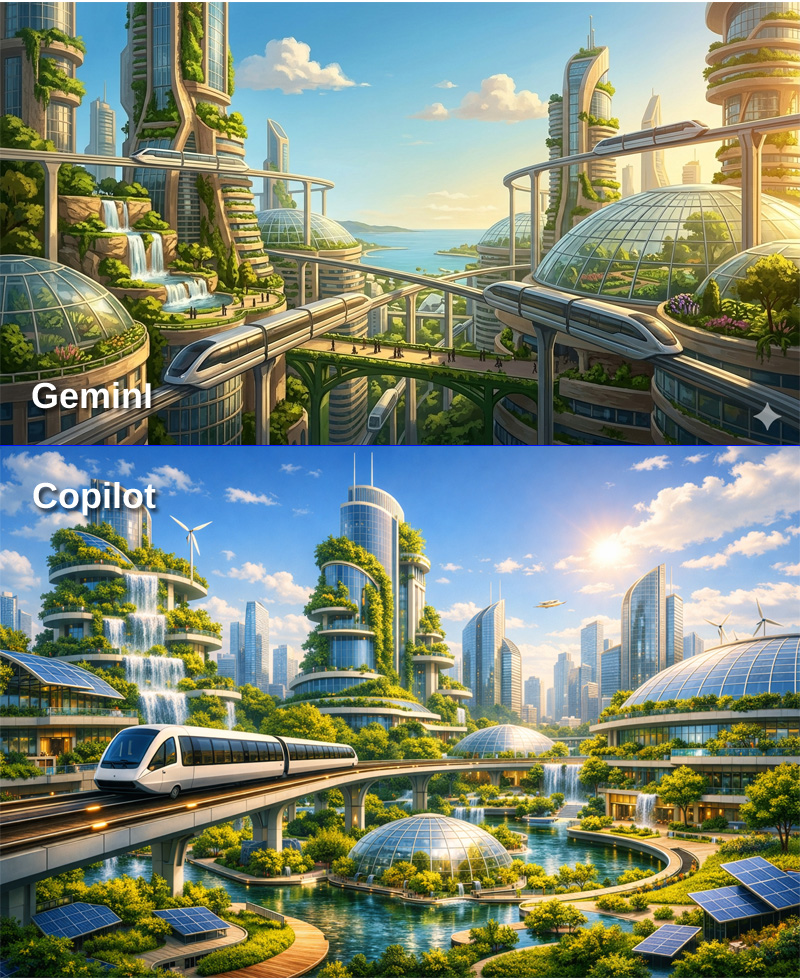 Prompt de cidade futurista