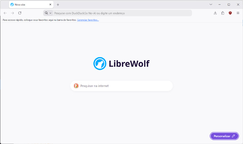 Janela LibreWolf
