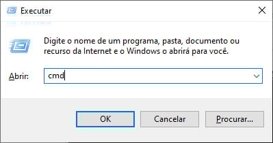 Janela executar do Windows 10