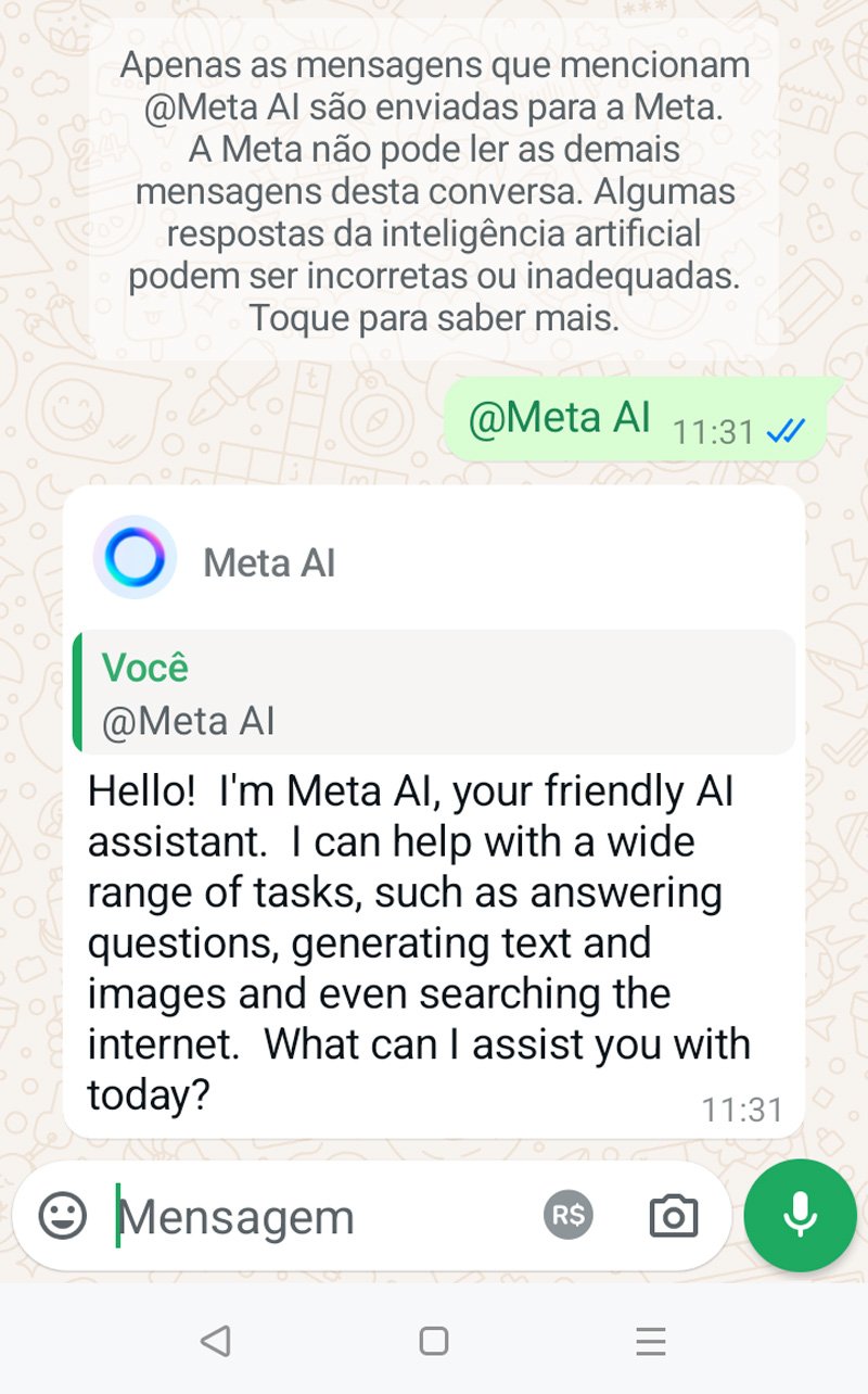 Meta AI - Conversa