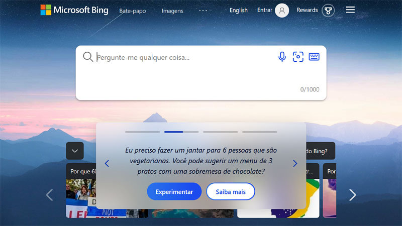Novo Bing com ChatGPT