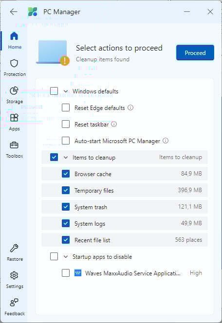 PC Manager Cleanup