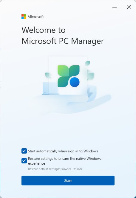 PC Manager Welcome