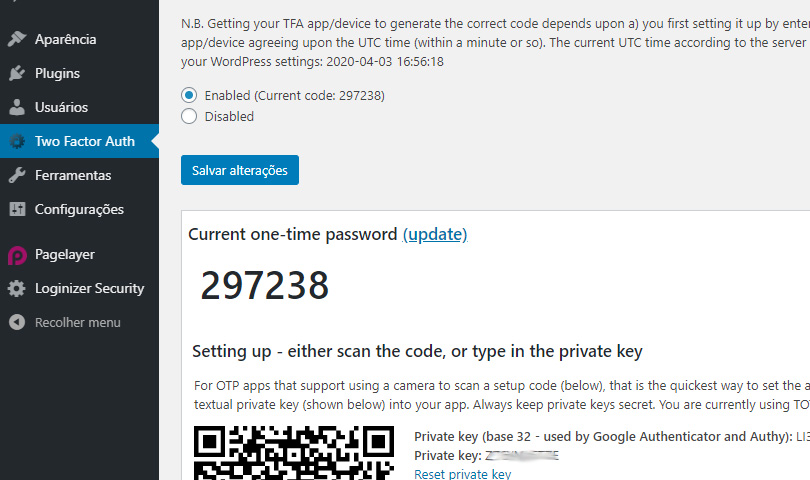 QR Code TFA