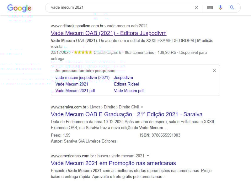 Rich snippets nas SERPs