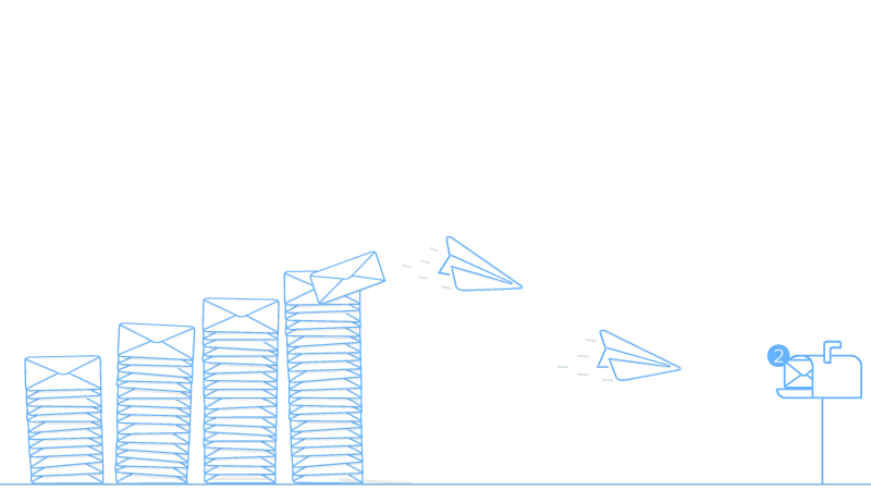 E-mail marketing enviado para caixa de mensagem
